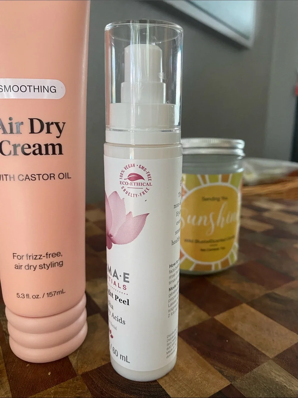 New KITSCH SMOOTHING Air Dry Cream bundle with Derma e overnight peel